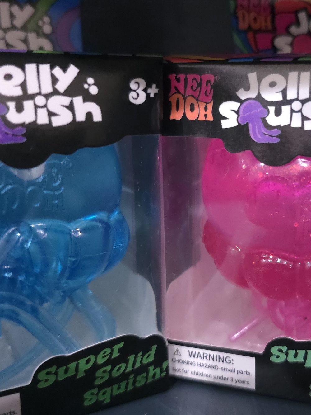Jelly Squish Kids Toy - Blue & Pink